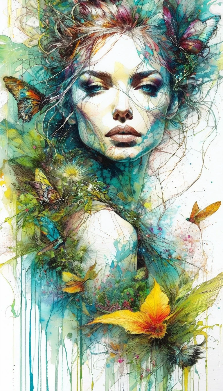 garden of eden Carne Griffiths inspired art
