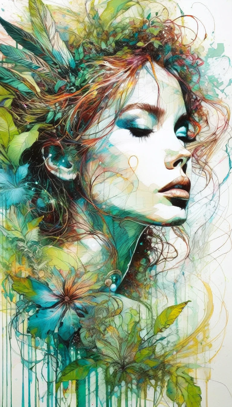 garden of eden Carne Griffiths inspired art
