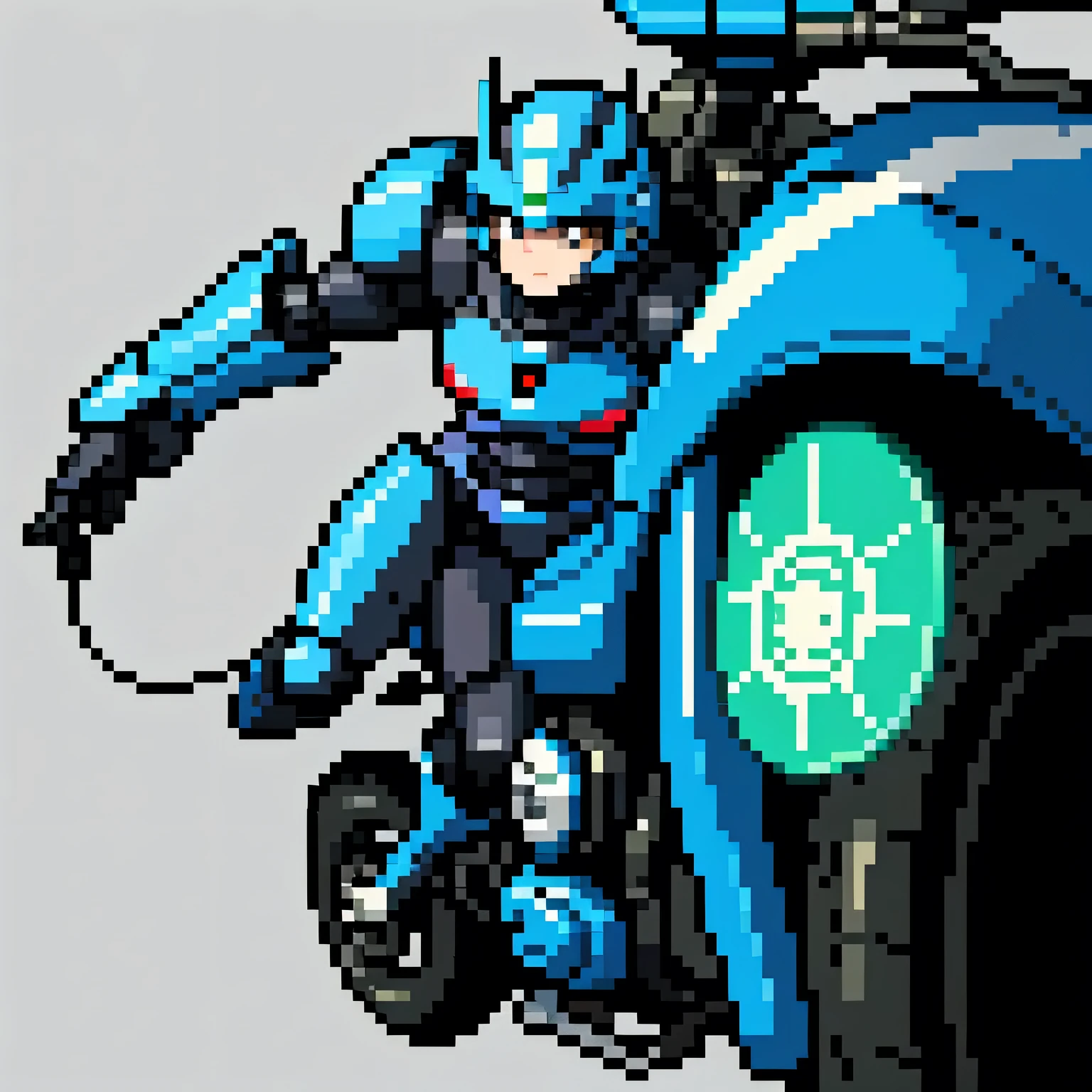 Highest image quality, outstanding details, ultra-high resolution, (realism: 1.4), the best illustration, favor details, highly condensed 1girl, with a delicate and beautiful face, dressed in a black and green mecha, wearing a mecha helmet, holding a directional controller, riding on a motorcycle, the background is a high-tech lighting scene of the future city. surreal illustration, surreal rendering, clean digital rendering, photo realistic rendering, surreal illustration