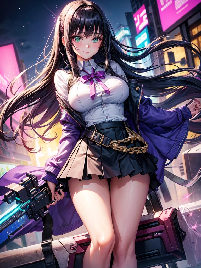 high school girl,smile,Beautiful girls,Beautiful girl from another world,A whole new beautiful girl,JK latest fashion,Girl with a weapon in her hand,Cyberpunk uniforms,The best quality to get you horny,Psychic,Wizard,Yellow Eyes,battle,Colorfulな髪色,Perfect Girl,Super cute girl,Cyberpunk Background,The fusion of fashion and aesthetics,Sparkly Fashion,Cute uniform,Uniform of the Future,Wearing a cardigan,Long Hair、Sparkling eyes,She has her bangs down,Colorful,Ultra HD,Young girl,sex,Green Eyes,Naughty Girls,Full body image,Big Breasts,Beautiful Girl's Paradise,Fashion Girl,Naughty Girls,Beautiful Girl Country,High-dimensional beautiful girl,A beautiful girl who transcends everything,Pink Cardigan,So beautiful,Absurd,Beautiful girls,The psychology of beautiful legs,The pinnacle of aesthetics,beauty incarnate