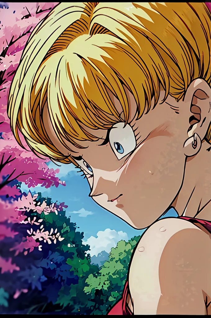 a loving embrace between bulma and goku, highly detailed portrait, beautiful eyes, full of passion and tenderness, ethereal lighting, cinematic composition, vibrant colors, dramatic chiaroscuro, masterpiece, (best quality,8k,highres,masterpiece:1.2),ultra-detailed,(realistic,photorealistic,photo-realistic:1.37),cinematic lighting,dramatic shadows,strong contrasts,depth of field,cinematic framing,emotional expression,intimate moment,romantic atmosphere, (2 people)