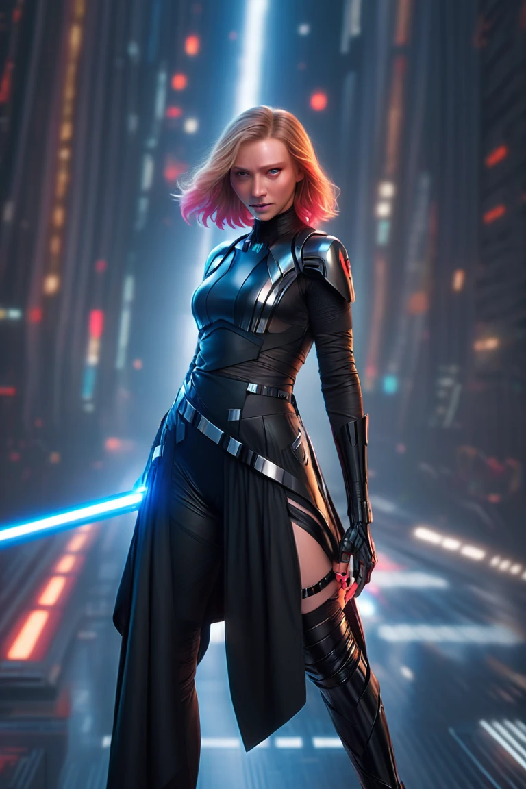 Techwear fashion breathtaking, natural light, dynamic angle, (anti-aliasing:1.2), elegant, soft scattered light, dramatic scene light saber . Futuristic, cyberpunk, urban, (tactical:1.23), sleek, dark, highly detailed digital painting, artstation, concept art, smooth, sharp focus, illustration, art by artgerm and greg rutkowski and alphonse mucha
