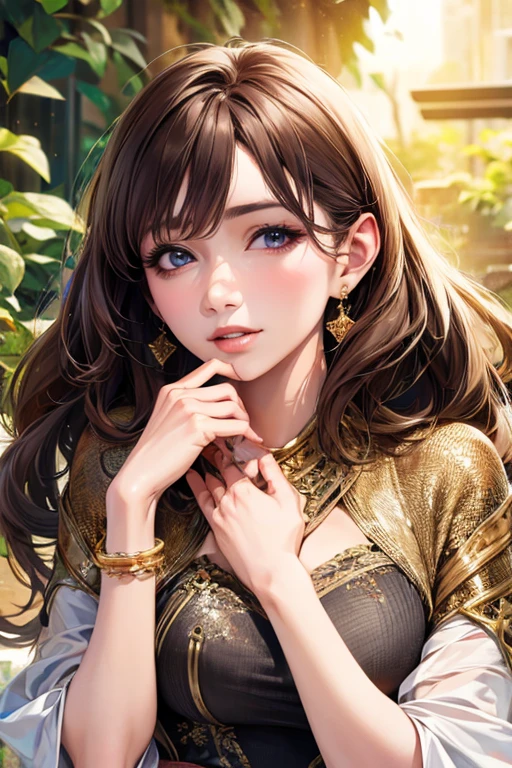 ((Highest quality)),(超High resolution),(Very detailed),(Detailed Description),((The best CG)),(masterpiece),Ultra-detailed art、(Highest quality、8k、32K、masterpiece)、(Realistic)、(Realistic:1.2)、(High resolution)、Very detailed、Very beautiful face and eyes、1 female、Tight waist、Delicate body、(Highest quality、Attention to detail、Rich skin detail)、(Highest quality、8k、Oil paints:1.2)、Very detailed、(Realistic、Realistic:1.37)、Bright colors、