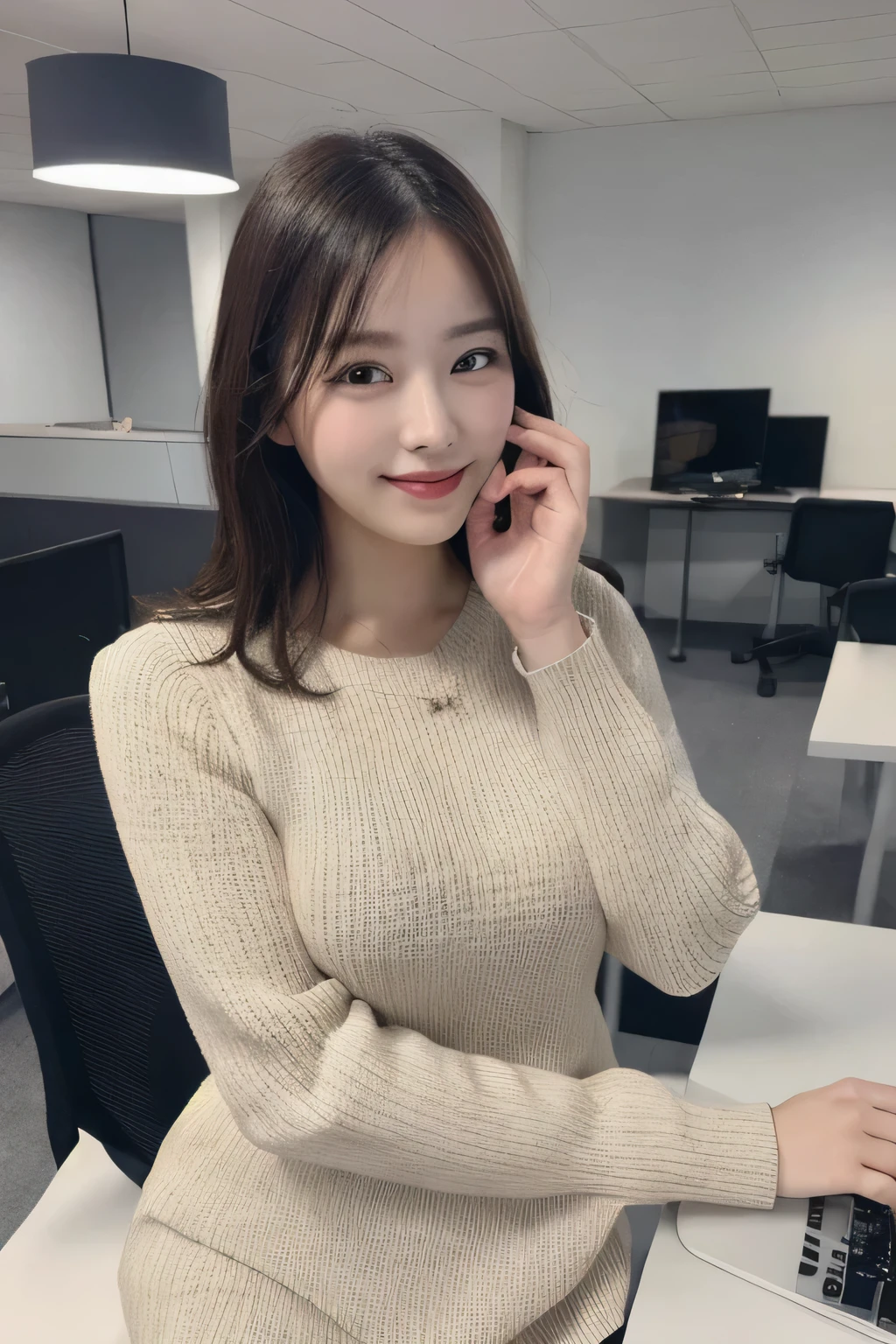 Working remotely, Highest quality, Very detailed, finely, 8k