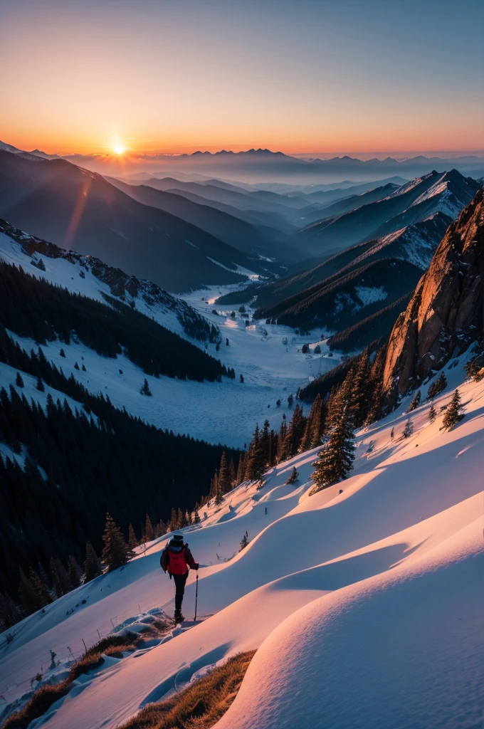 mountains and sunset