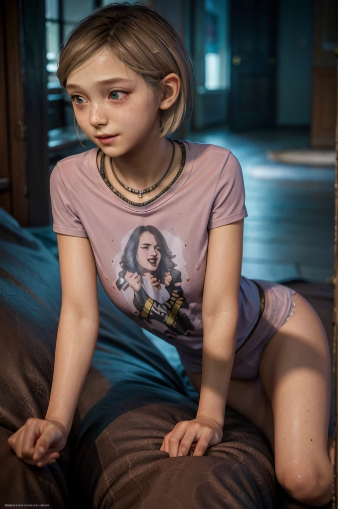 A stunning, intricate full color portrait, 12 year old girl, epic character composition, alessio albi, nina masic, sharp focus, natural lighting, subsurface dispersion, f2, 35mm, portrait, hard shadows, portrait, photography, detailed skin, realistic, photo-realistic, 8k, highly detailed, full length frame, High detail RAW color art, diffused soft lighting, shallow depth of field, sharp focus, hyperrealism, cinematic lighting, perfect face, perfect looks, thin arms, young, 1girl, solo, lean body, flat chest, thin thighs, small waist, cold, outside, rain, young, baby face, show accurate, tight clothes, sad, smile, cute, moan