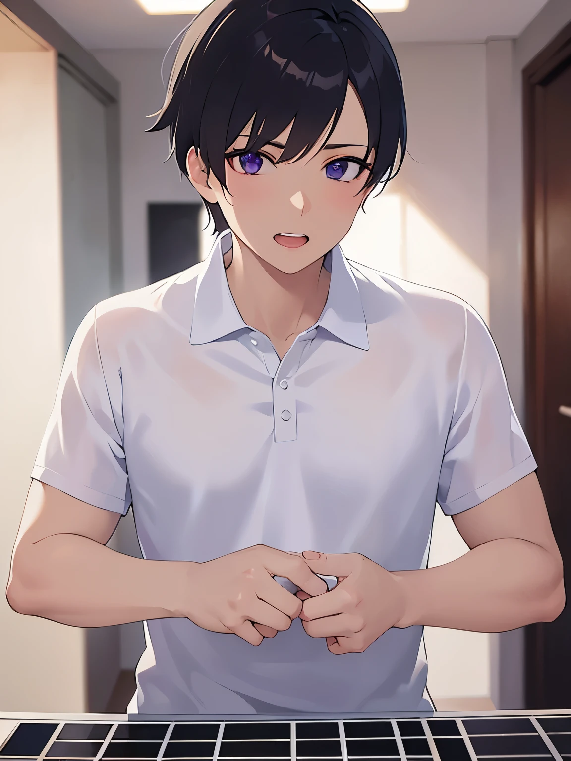 Purple eyes