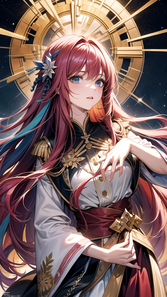 masterpiece, Highest quality, Long Hair、Colorful Hair, ,whole body,Front facing