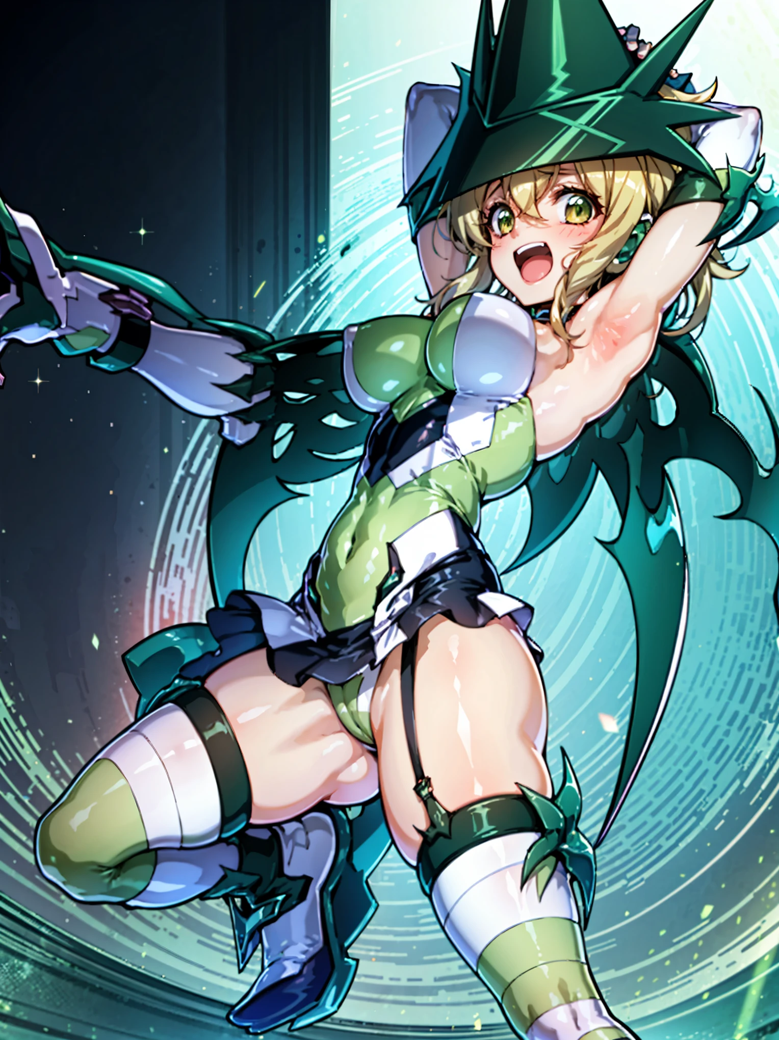 (Extremely detailed CG), (Highest quality),(full body)，(( Spread your legs，Strike a Pose)),1 _girl,alone, Akatsuki Kirika，symphogear，Perfect Face,  Glowing Skin, Glowing Skin, Wide Hips,Tight waist,Knee-high boots，Elbow Bag,1 girl, Long Hair, Big Breasts，Thick thighs，sunset，Octane，(rise_leg:1.2),(leg_in_front_of_girl:1.3),rise_feet,stretch_knee,rise_sole,rise_heel,rise_ toes,rise_ankle,(stretch_leg:1.1),(Buttocks:0.6),big_smile, laugh,back_knee,I-shaped_balance,stretch_knee_back,crotch,