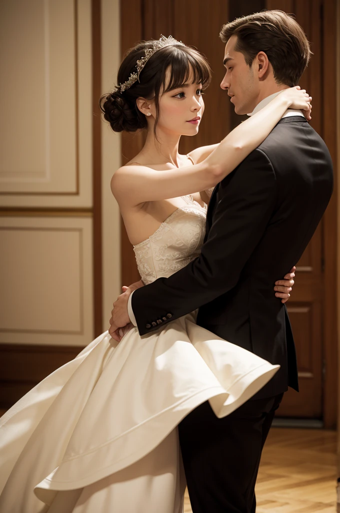 A waltz taking a woman