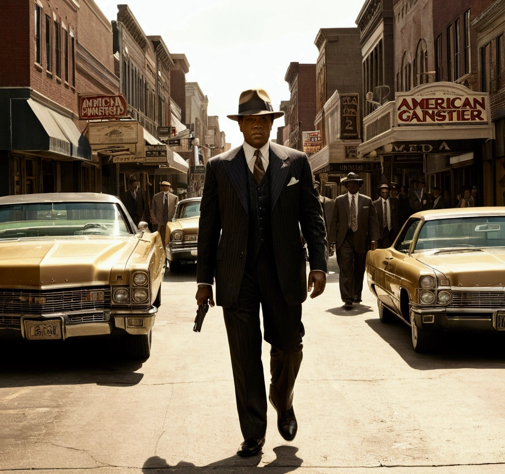 American gangster,Oil head,walking down main street america,