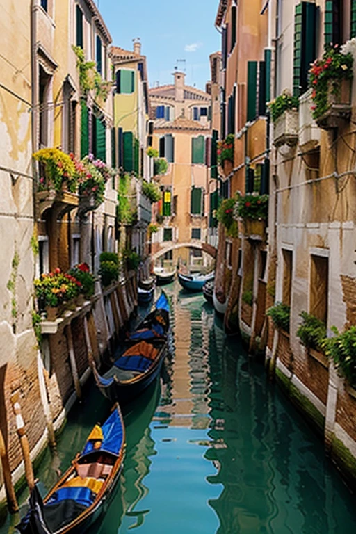 Venice with many flowers, a lot of beauty