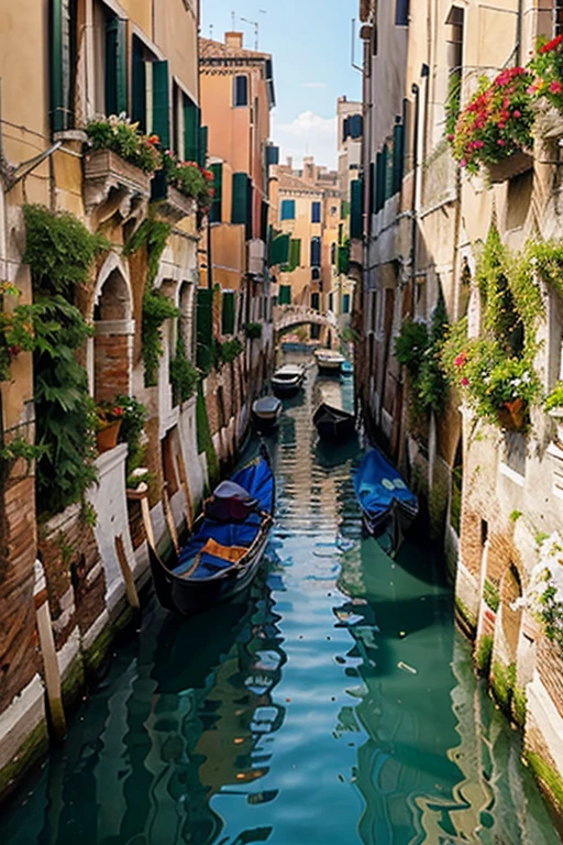 Venice with many flowers, a lot of beauty