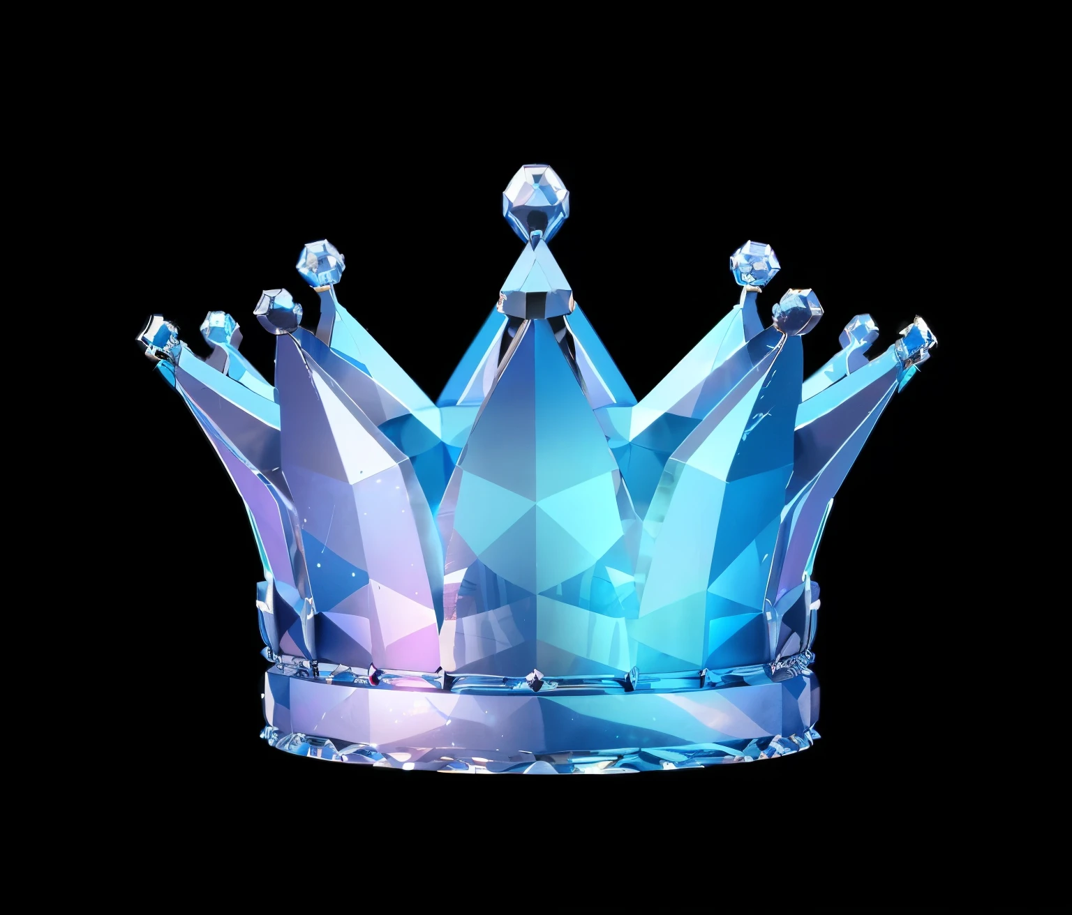 a close up of a crystal crown with a black background, crystal crown, crown, jewel crown, floating crown, the crown is very high, crowned, royal crown, silver crown, crown of giant diamonds, symmetrical crown, with crown, the crown, jeweled crown, resembling a crown, large crown, queen crown, nordic crown, in a crown  水晶  五彩水晶  水晶材质