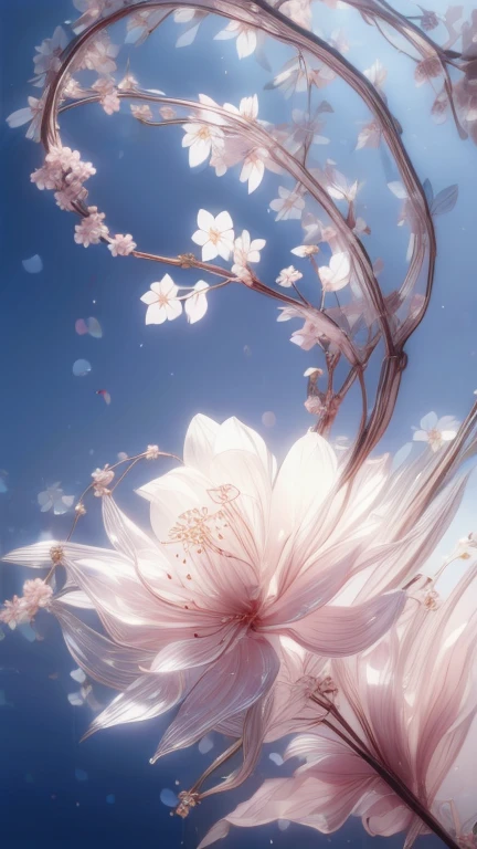 Prompt 3: Dancing with Petals
Fairy's Appearance

Outfit: A dress made of cherry blossom petals. The design is fluffy and airy, with pink and white as the base colors, adorned with petals and leaves.
Hairstyle: Long wavy hair with a crown of cherry blossoms. The hair color is a soft pink.
Facial Features: Elegant and delicate features, large eyes, and light pink blush.
Accessories: Earrings and a necklace made of cherry blossom petals.
Location and Scenery

Location: A fully bloomed cherry blossom avenue.
Time of Day: Morning, with soft daylight streaming in.
Scenery: Cherry blossom petals are dancing in the air. The background features a clear blue sky.
Pose and Expression

The fairy is dancing among the falling petals. She has her arms spread wide and is smiling joyfully.