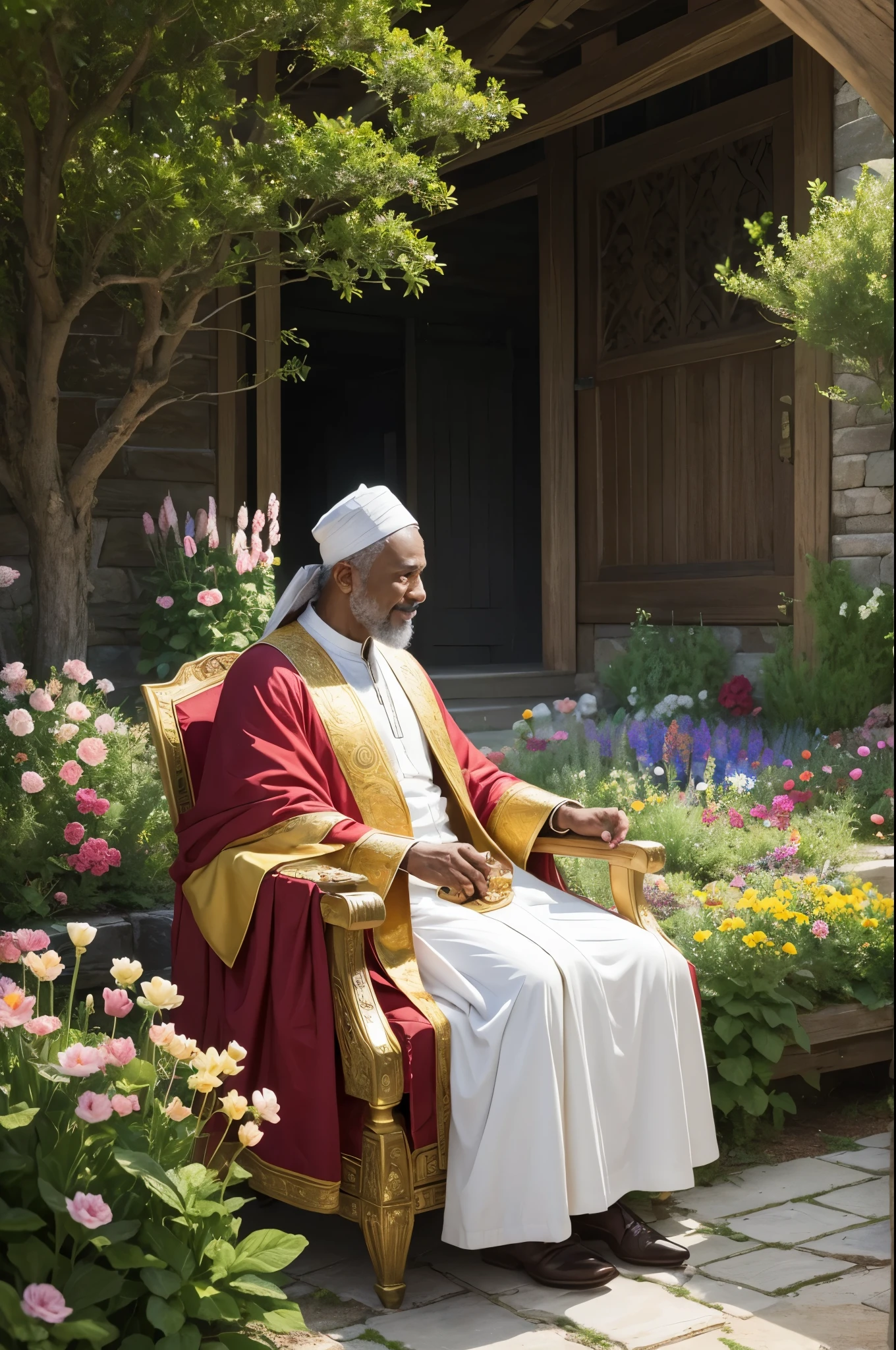 The king came to visit the garden and was amazed at what he saw. The vibrant flowers and happy faces of the people reflected the peace that Samuel had cultivated. The king praised Samuel, who humbly credited his success to God, stating that it was He who guided his steps and gave him the strength to overcome the challenges.