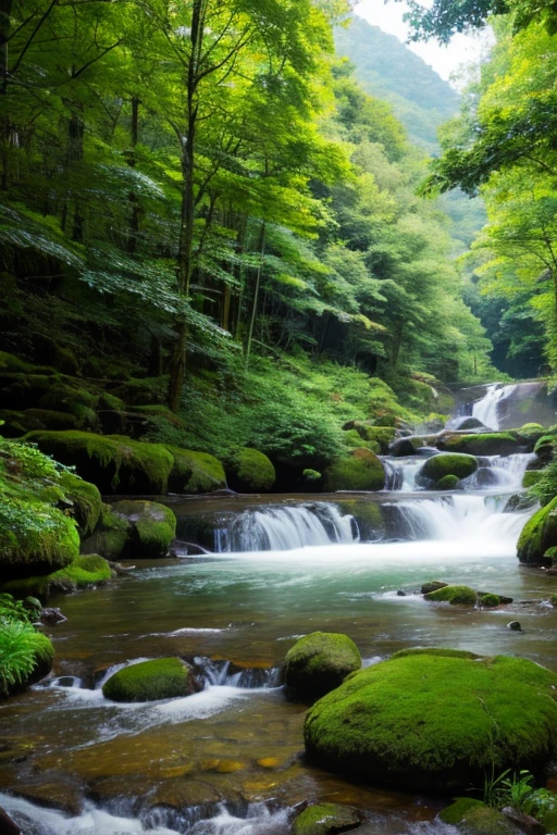 Mountain、green