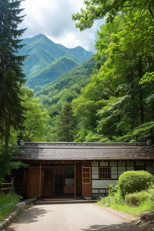 Mountain、green