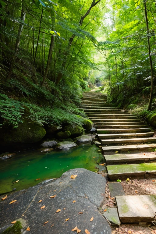 Mountain、green