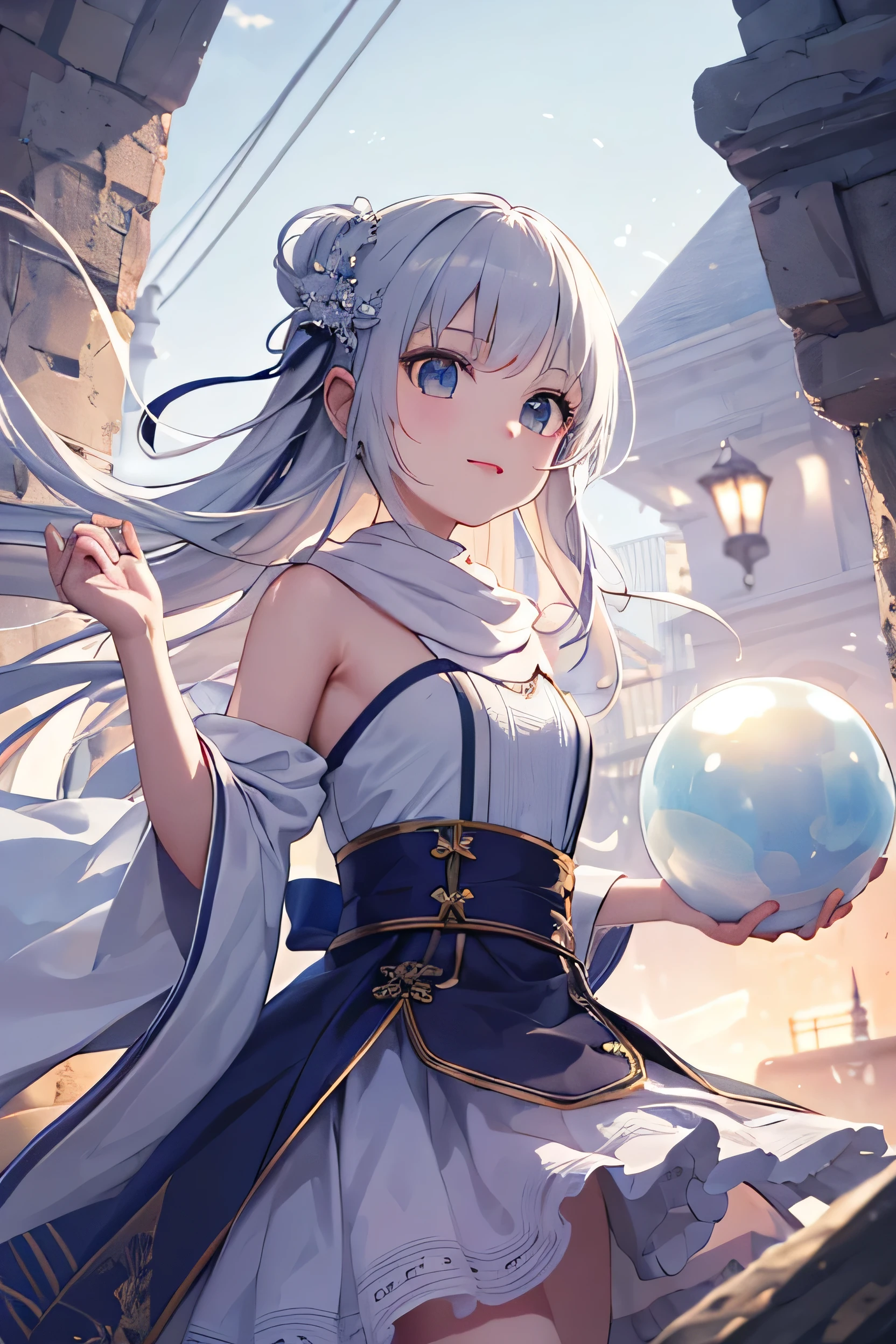 (masterpiece:1.2),Highest quality,Pixiv,Crystal Ball,girl,