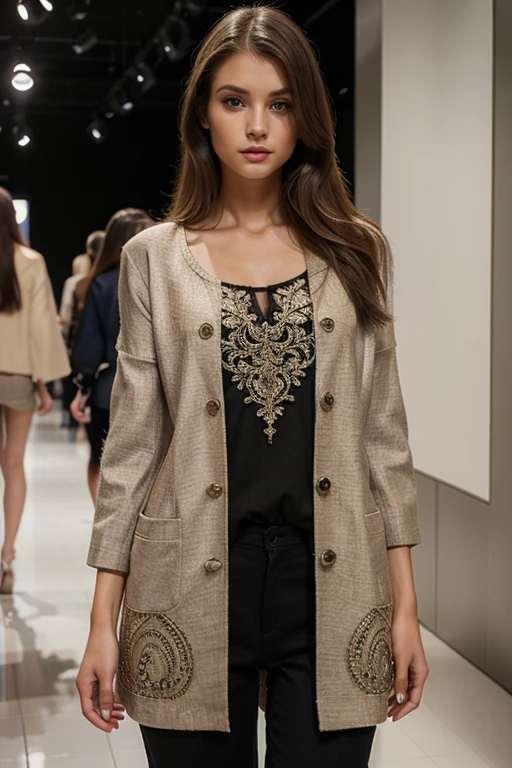 Large collection of fashion clothes, pretty and detailed, intricate. masterpiece, Nice colors, complete collection, many models, modern
