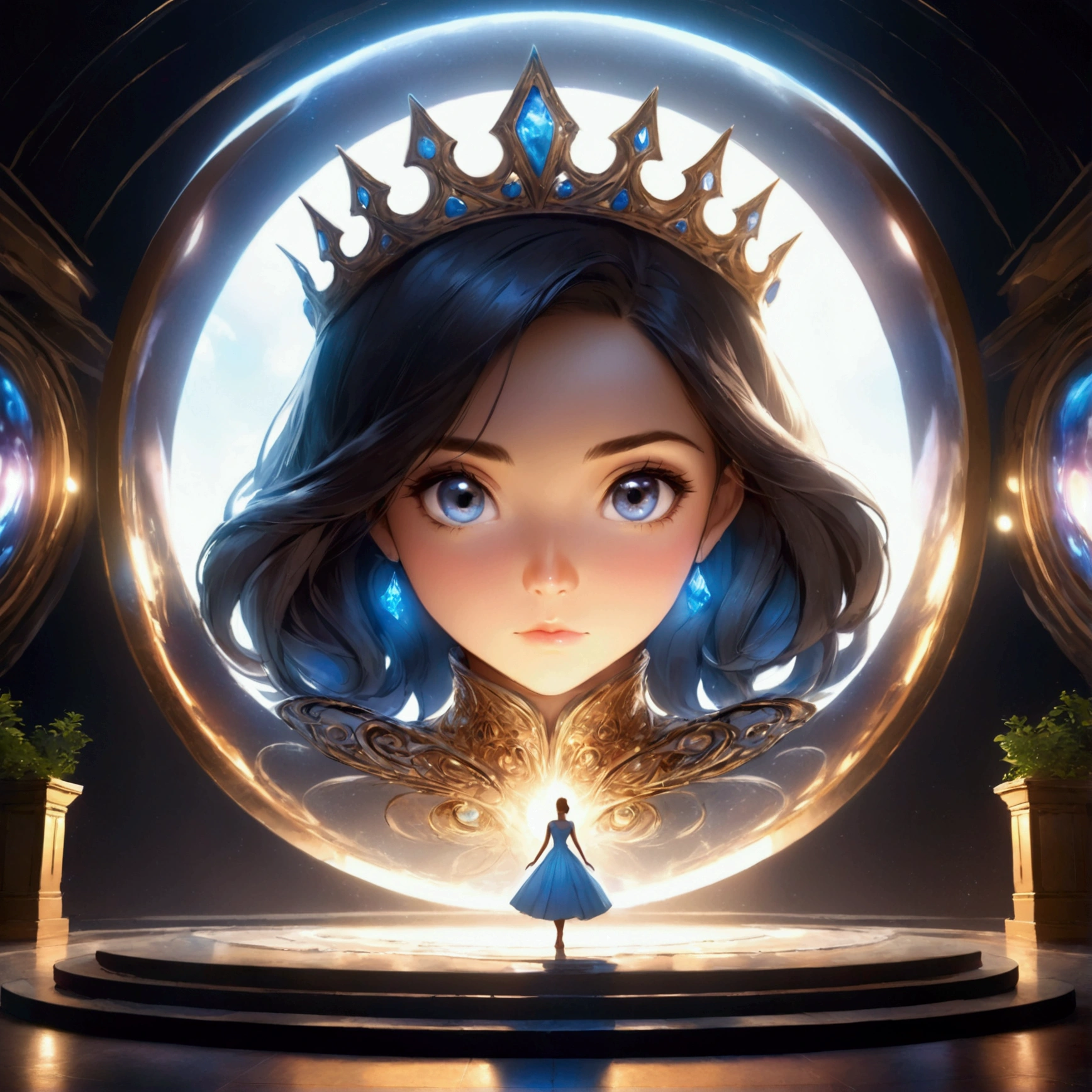 (Mature:1.2) Princess style, (Steve Keller:1.08), masterpiece, best quality, best quality, Movie Lighting, (Volumetric Lighting), Extremely detailed CG unity 8k wallpaper, Focus, 8k wallpaper, 4k wallpaper, Extremely detailed, Surreal, Reality, Clear focus, absurd, (HDR:1.2), (High contrast), photo, Complex details, Instagram, portrait, Very detailed, Digital Painting, Art Station, Concept Art, Smooth, Clear focus, illustration, Movie Lighting