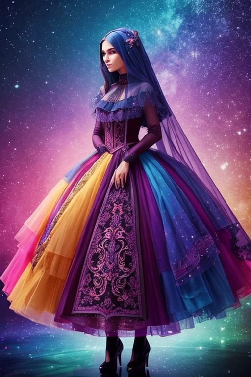 Lots of artistic fashion of beautiful strange colors