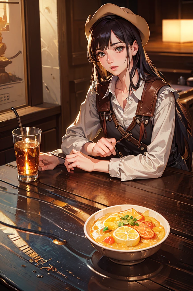 (Highest quality, 8k, Oil, Tabletop:1.2), Very detailed, (Realistic, Realistic:1.37), (((Cowboy Shot)))、Bright colors, (((I&#39;smile)))、(((White and pink tank top)))、(((Camouflage Tank Top)))、(((While caressing my lips)))、Studio Lighting, (((Redhead)))、(((Shoulder-length bob hair)))、(((Tropical coast))), (((Fun expression)))、(((Girlish hairstyle)))、(((I have red hair)))、(((Friendly gestures)))、(((I have a kanji tattoo on my right arm.)))