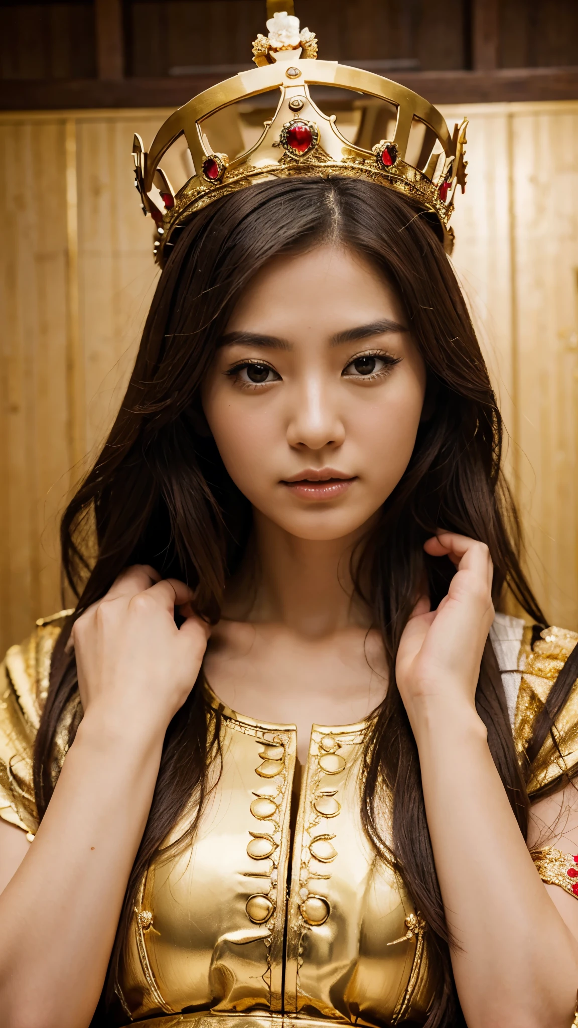 goddess gold gorgeous crown Japanese Style