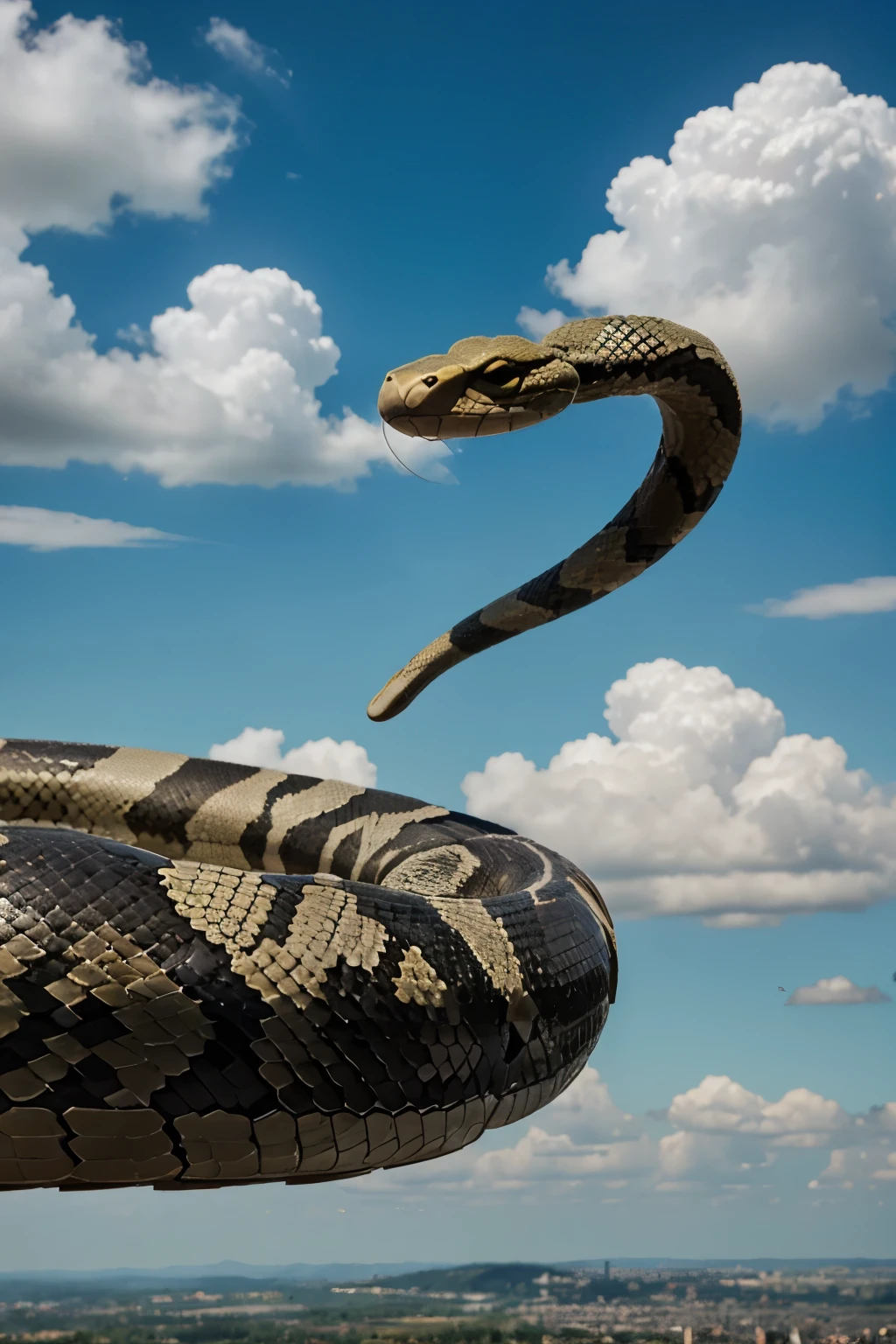 Snake on sky