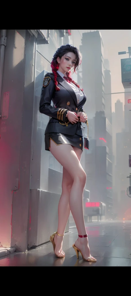 Move the center of gravity back, squatting, open legs, split legs, 90 degree knees、high heels on the ground、best quality, masterpiece, (realistic:1.2), 1 girl, gray color hair, brown eyes,Front, detailed face, beautiful eyes,big ,spread armpit, perforated silky white bra, , no underwear,hot poses,shiny thighs,skin pores,shaved armpits, slender body, sweating,