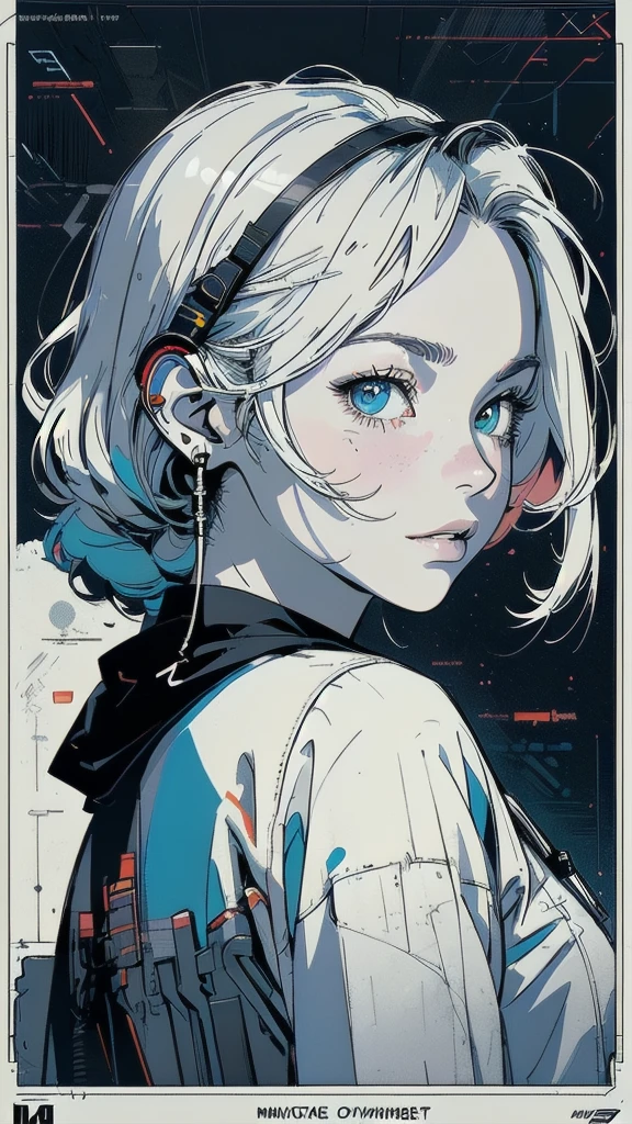 (((masterpiece, highest quality))),(((solo:1.2))),(((1girl:1.2))),32k wallpaper, very detailed, vintage science fiction,(((((geometric cinematic movie poster))))), ((bauhaus)),(shape),(((abstract))),(mid century modern),((((more various angle)))),((((highlight)))),((((heterochromia)))),(((complete. detailed face))),((((Extremely talented)))),(((((most complecated futristic machine))))),(Colorful color scheme),(((detailed unlimited complete equipment : headphone like a rail gun))),(((((Absolutely simple background))))),(((Texture for people : grunge))),(((((Line art)))))