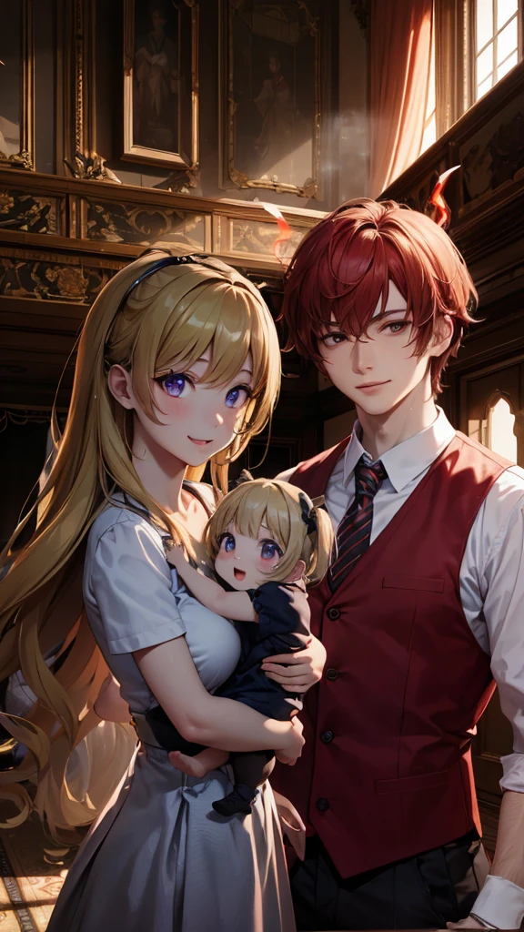 (masterpiece, best quality, absurdres), high quality, highres, ultra detailed, intricate, cinematic lighting, wallpaper, positive vibes, Large smile, perfect fingers