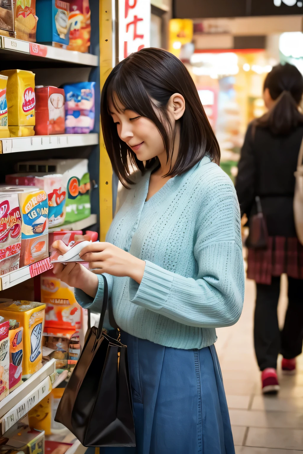 Japanese woman shopping