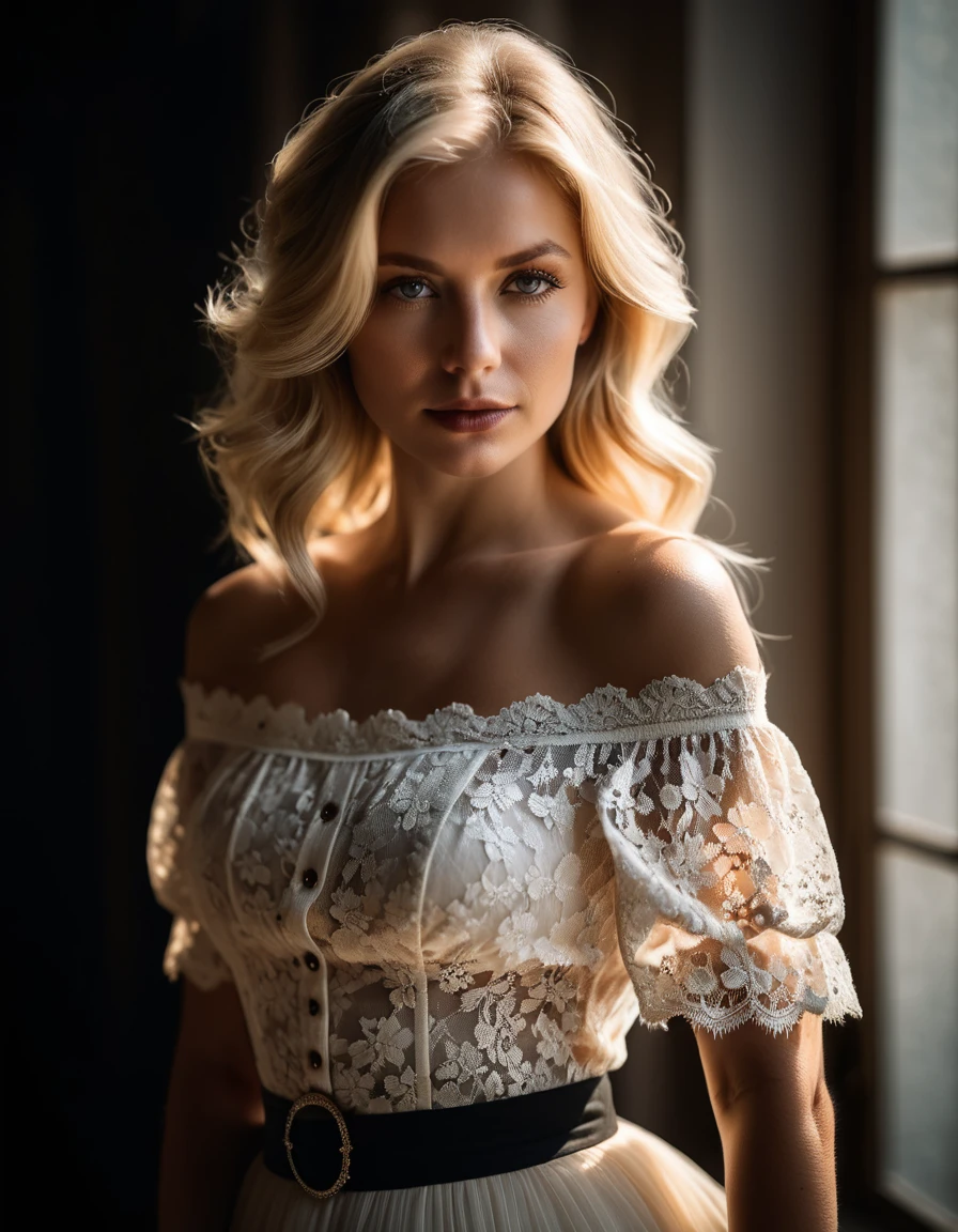 arafed woman fully , sexy girl with blue eyes, ultra realistic, meticulously detailed, portrait sophie mudd, blonde hair and large eyes, selfie of a young woman, bedroom eyes, violet myers, without makeup, natural makeup, looking directly at the camera, face with artgram, subtle makeup, stunning full body shot standing near ocean and looking away, medium to large size bust, getting fingered in the as