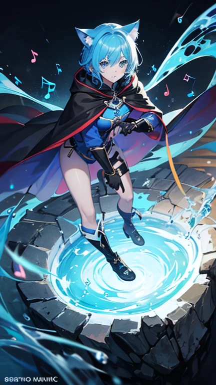 (long hair:1.3), (black hair:1.3), forehead, forehead mark, anatomically correct, heavy breathing, huge breasts, breast press, 1girl, weapon, sword, thighhighs, solo, blue_eyes, breasts, full_body, ponytail, bangs, jewelry, standing, dress, holding_weapon, gloves, holding, short_dress, looking_at_viewer, earrings, long_hair, closed_mouth, cleavage, white_legwear,michiko_tanaka_mahoushoujoniakogarete,michiko tanaka, (shaded face:1.2), hollow eyes, yellow eyes, looking at viewer, (heavy breathing:1.2), smirk, upper teeth, forehead mark, makeup,