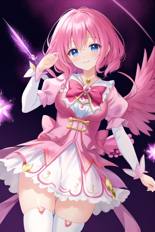 Ecstatic and enchanted expression magical girl wallpaper 8k animation