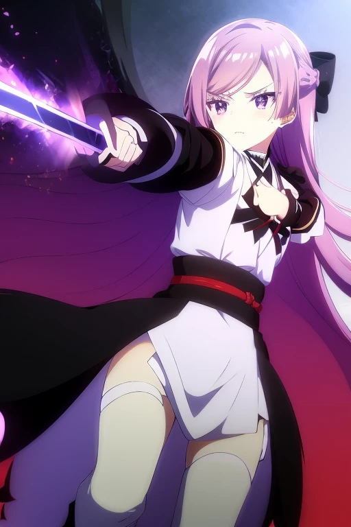 Hero Costume、Samurai Sword、garter belt、White ribbon、