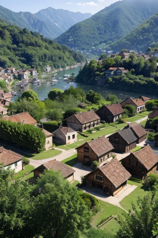 a village  