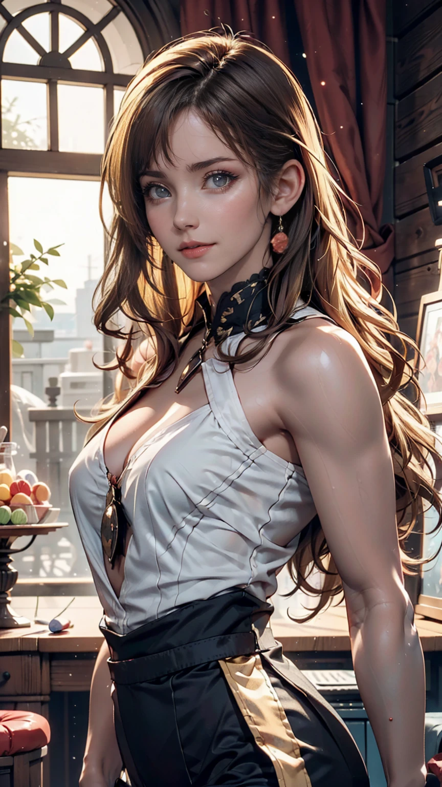 Lost Front Full Frame, Realistic details, Stanley Artjam Lau, Candy on your arm, French Canadian, Norwegian, Irish, Blonde, skinny, small, thin, small, hot, blue eyes, Hourglass Shape, 5'4, 8k yen, 4k yen, Beautiful lighting, cute, Innocent、Narrow waist