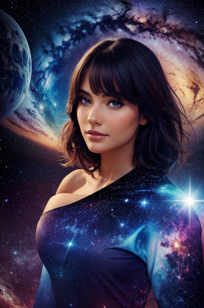 A beautiful cosmic girl