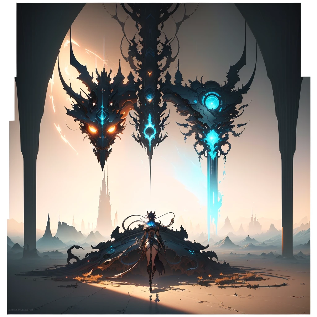 masterpiece, best quality, (extremely detailed CG unity 8k wallpaper), (best quality), (best illustration), (best shadow), absurdres, realistic lighting, (Abyss), beautiful detailed glow, art by PeterMohrBacher,