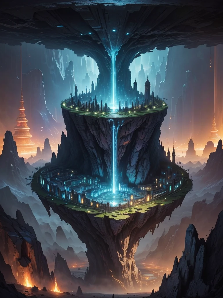 Best Quality,8k,Huge underground city,Underground Labyrinth,mysteriouultidimensional,A world beyond imagination,Different dimension,romantic,High Dimension,Fantasy,Different space,Nature,romantic,A world beyond imagination,Dream world,Huge river,masterpiece,最高masterpiece,perfection,
