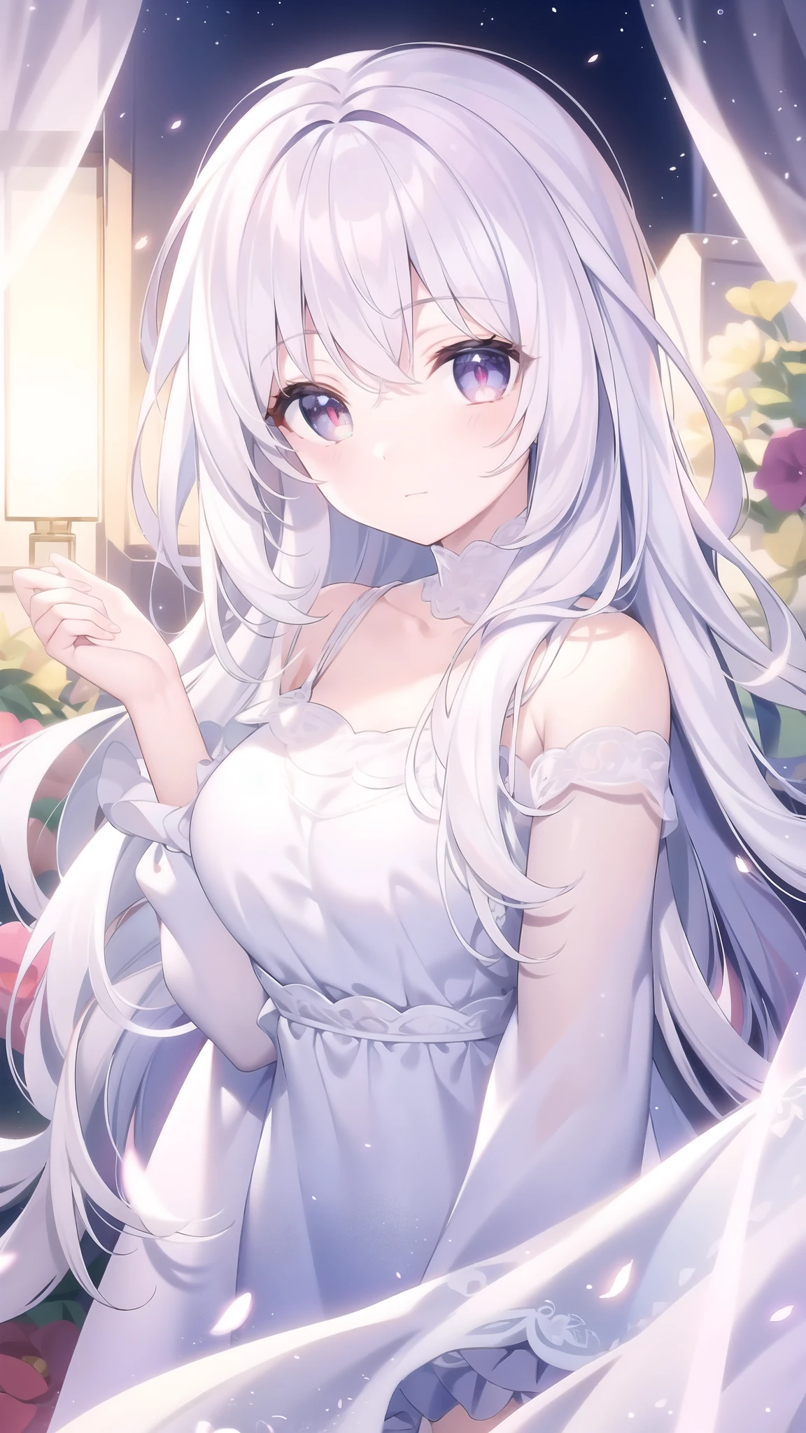 ((masterpiece, best quality))++, Detailed lighting+, Detailed hair+, Detail hand+ ,1 girl, Miss, Long hair, Crimson eyes, beautiful eyes, young white hair,,(Beautiful white hair:1.5),(Beautiful and delicate eyes), high resolution+,glass tint, Reflective eyes, {{angle}} , Very detailed wallpaper, The original, Air bangs,Extremely beautiful CG,black worksuit,Firefly,Galaxy,Shattered like a mirroghting,Galaxy