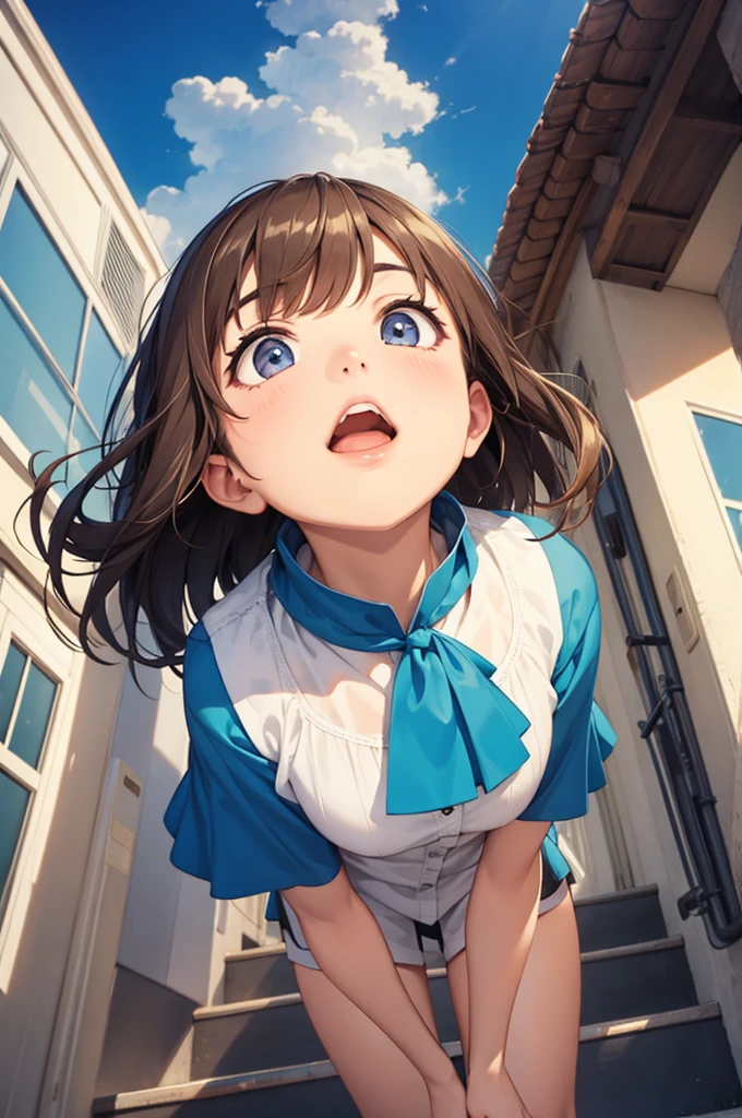 looking up
