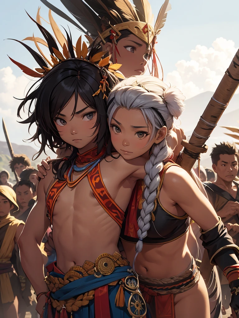Filipino tribal warriors