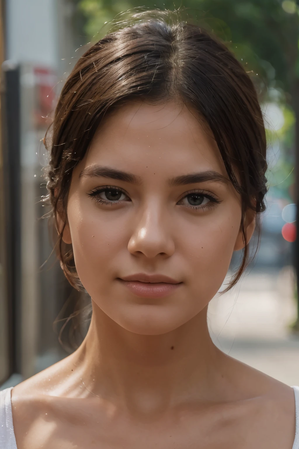 (best quality,4K,8k,high resolution,head of'artwork:1.2),ultra-detailed,(realistic,photorealistic,photo-realistic:1.37), 1fille, Beautiful detailed eyes, beautiful detailed lips, extremely detailed eyes and face, long cils, smalll breasts, Fille de 20 ans avec une silhouette, petites hanches, yeux verts vibrants, stunning red hair falling over her shoulders , qui complète parfaitement sa silhouette, paired with trendy denim shorts that accentuate her youthful energy, she is naked with a little hairy vagina and average butt