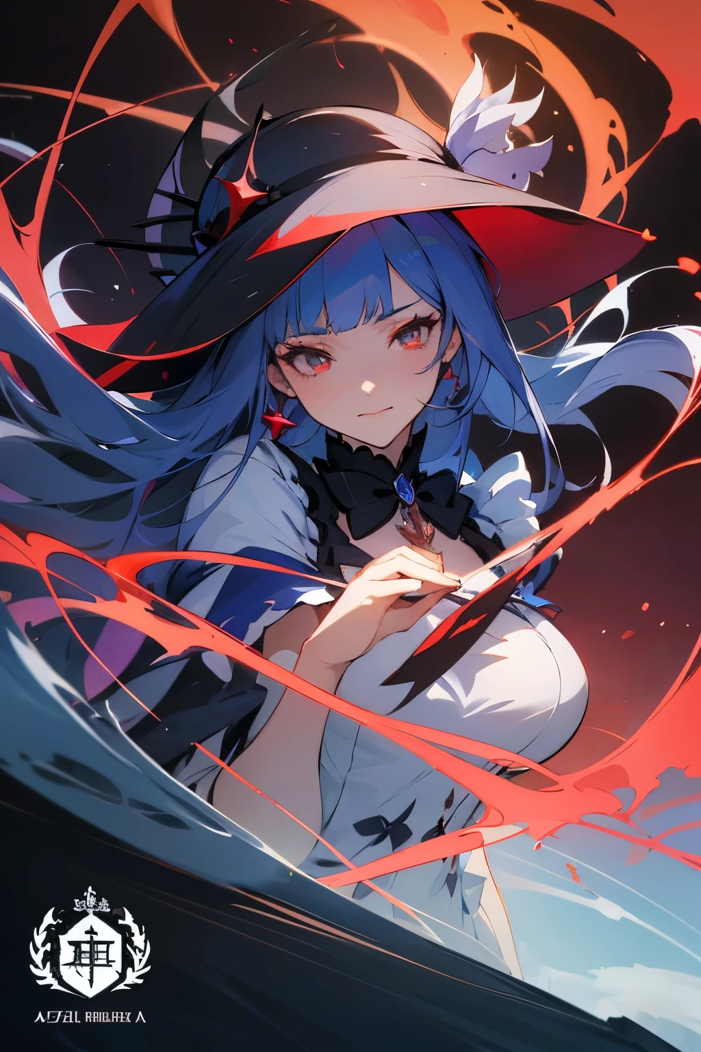 a close up of a person in a dress and a hat, from the azur lane videogame, azur lane style, official character art, characters from azur lane, hestia, ayaka genshin impact, shalltear bloodfallen, shalltear from overlord, cushart krenz key art feminine, ( ( character concept art ) )
