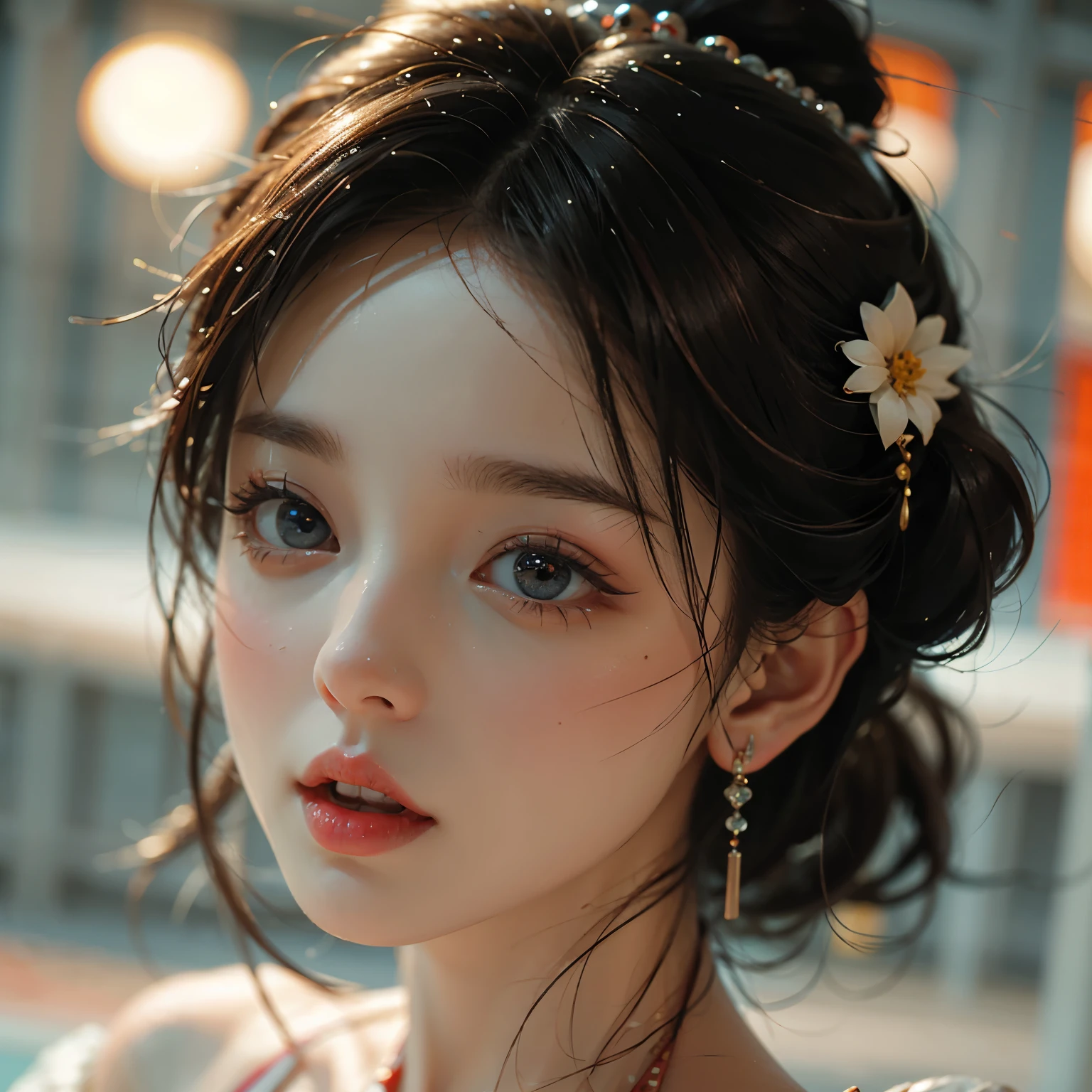 ExtremelyDetailed KAWAII girl Face,(Close-up big lips), glossy lips with beautiful details, Coquettish tongue, Kissing to camera, towards the viewer, 8K TopQuality masterpiece,an extremely delicate and beautiful (ProfessionalPhoto:1.37), Amazing,finely detail,official art,incredibly absurdres,ultra-detailed,close-up shot, close up, (fish eye lens), wide lens, macro lens, Detailed brilliant Eyes ElaboratePupils with (sparkling highlights:1.28) (Delicate Voluminous LongEyelashes:0.88), (offshoulder ExposedShoulder)
