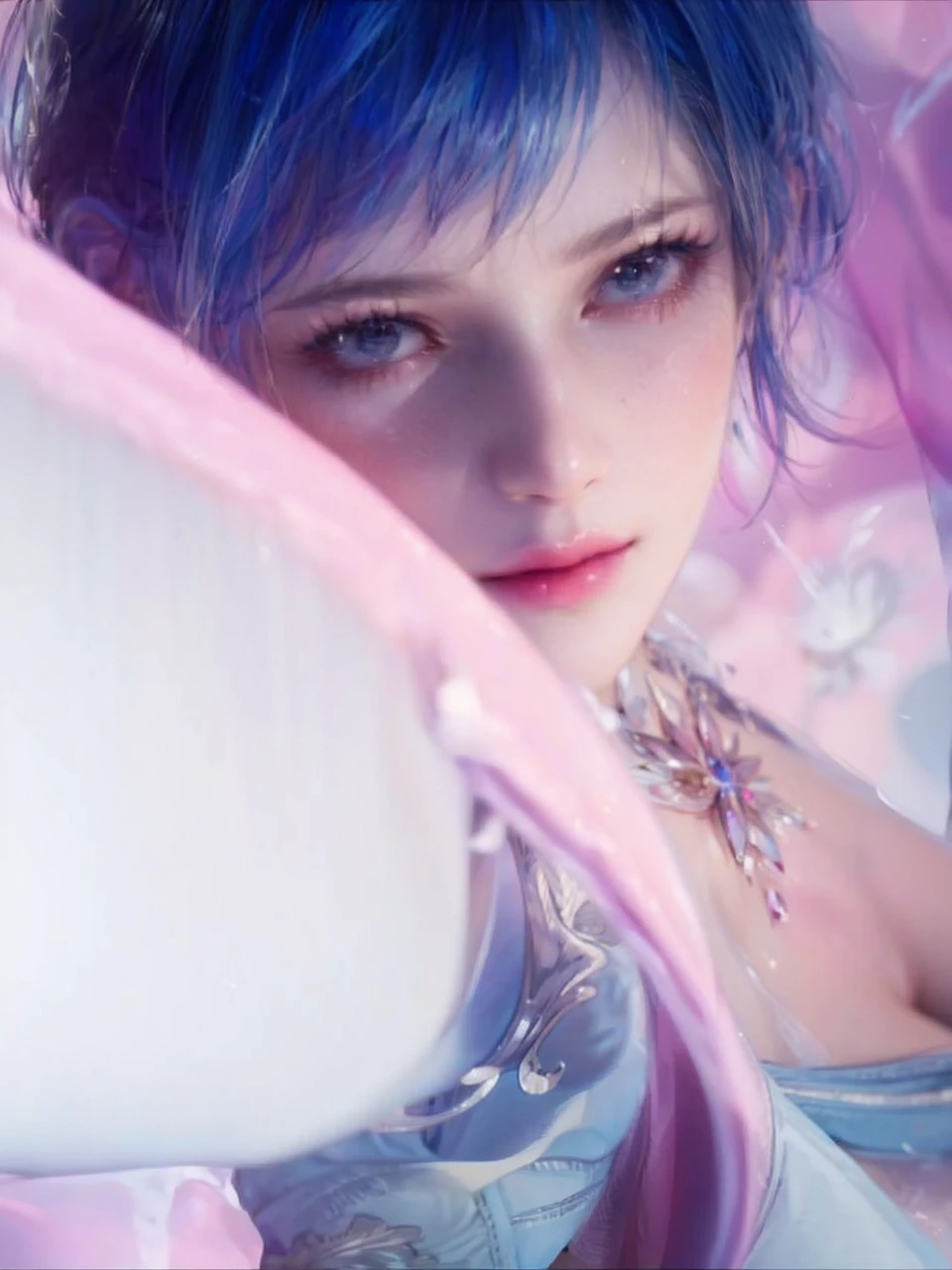 143
(20 year old woman), (surreal), (High level image quality), ((beautiful hairstyle 46)), ((short hair:1.46)), (breasted:1.1), (lipsticks)